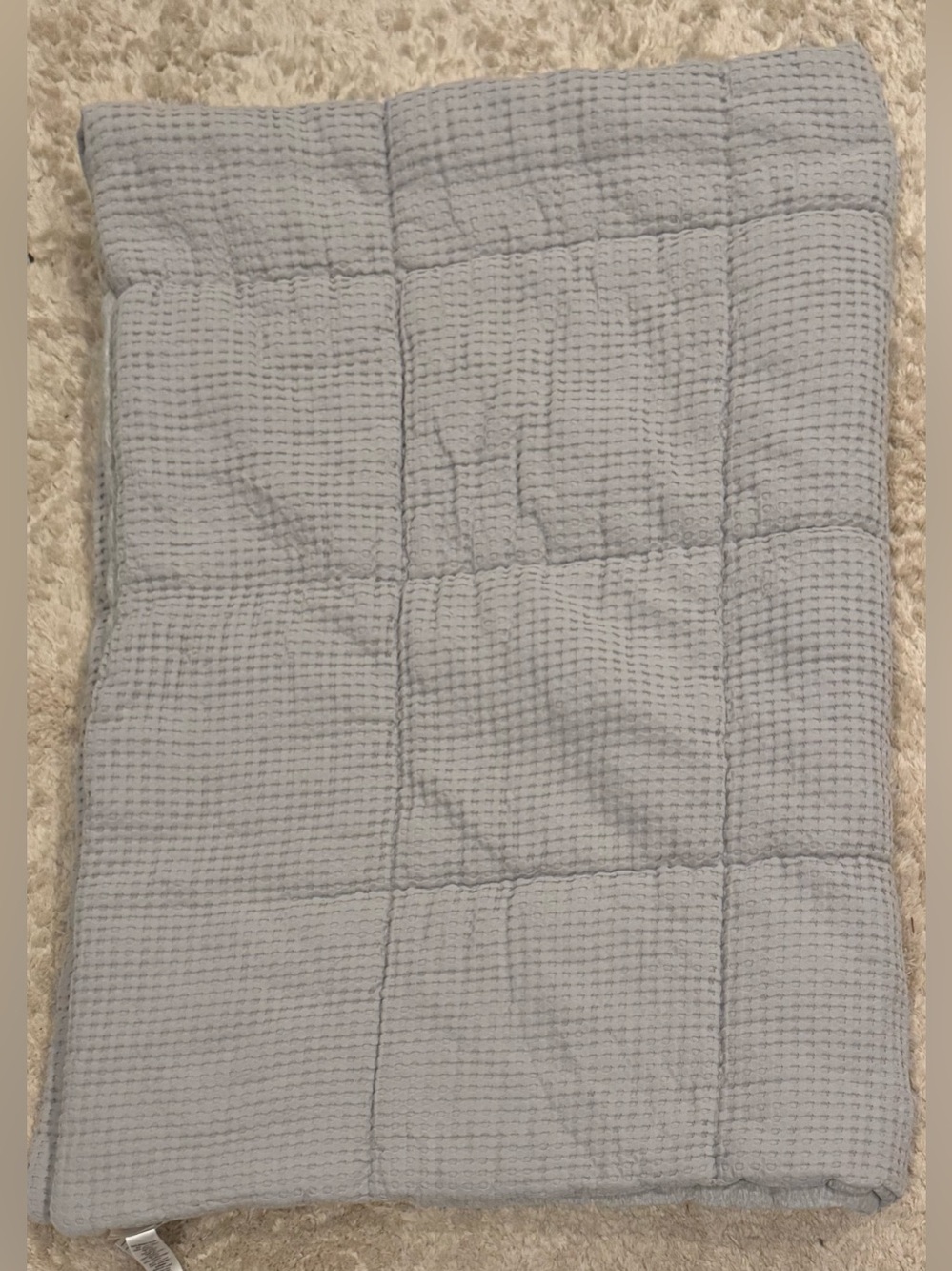 Pottery Barn Teen XL Twin Waffle/Weave Comforter, Gray